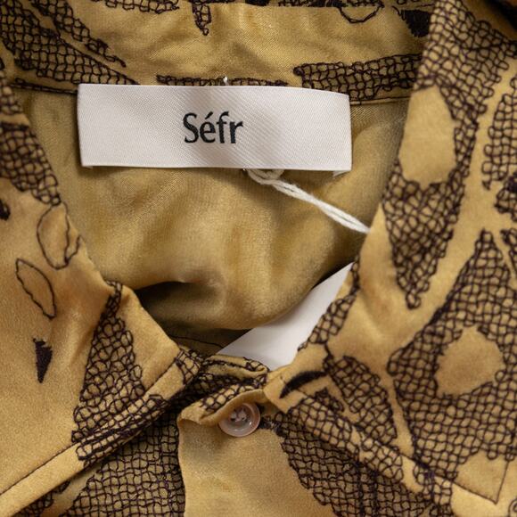 Sefr Men Sense Ommi Embroidery Shirt Omid Embroid Size L (Pre-owned) - Picture 5 of 12